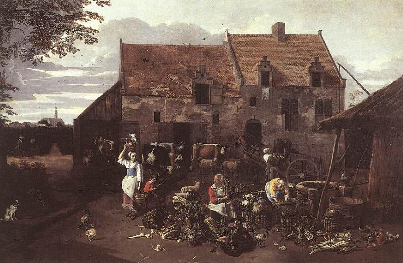 SIBERECHTS, Jan The Market Garden  et oil painting image